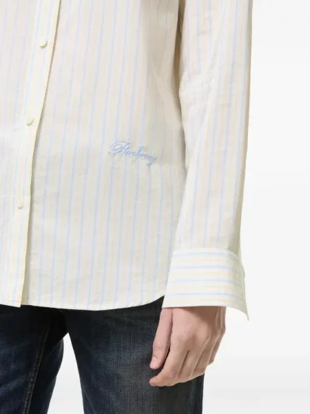 Csíkos klasszikus ing Burberry sárga
