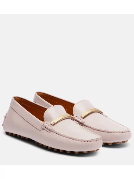 Usnjene loaferke Tod's siva
