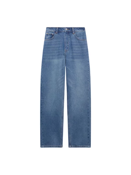 Jeansy straight leg Gcds niebieskie
