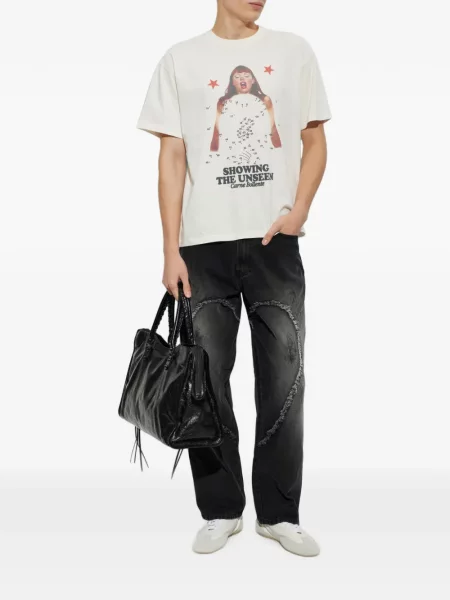 Tricou Carne Bollente cu imagine alb