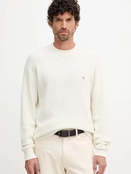 Пуловер Calvin Klein Jeans бежово