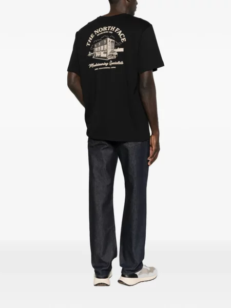 Tricou The North Face cu imagine negru