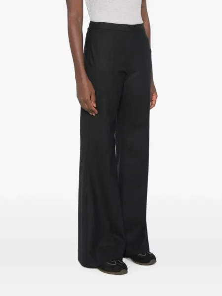 Pantaloni Sandro de lână albastru