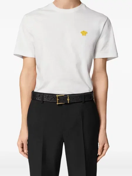 Curea Versace din piele negru