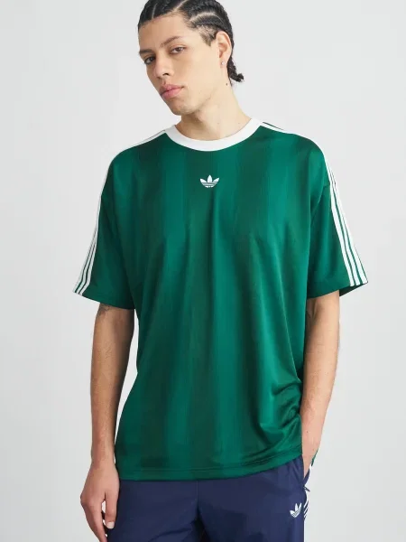 ADIDAS ORIGINALS Tričko Adicolor zelená / tmavozelená biela