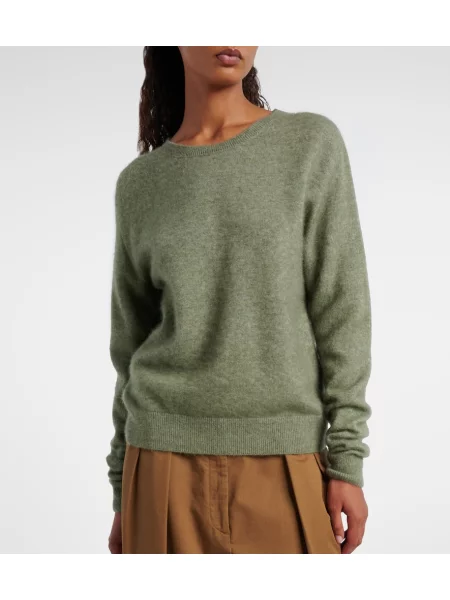Svilen pulover The Row zelena