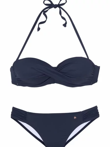 S.Oliver Costum de baie două piese bleumarin