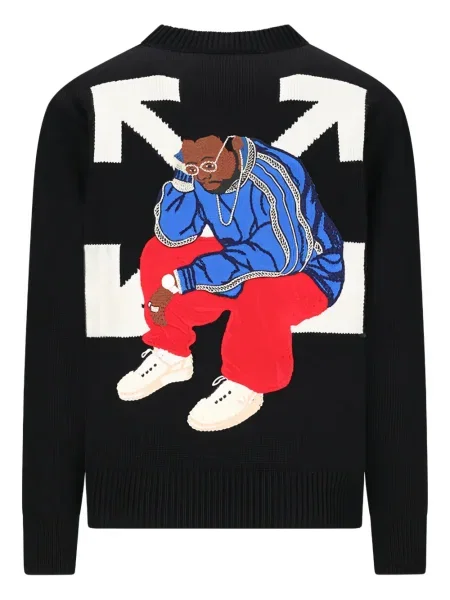 Pulover Off-white alb