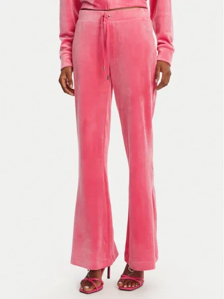 Juicy Couture Spodnie dresowe Christine Flared Leg różowy