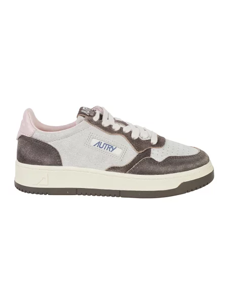 Sneakersy Autry skórzane brązowe