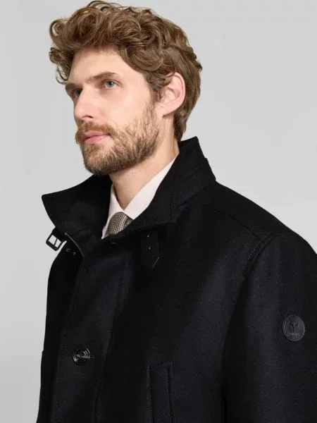 Płaszcz o kroju regular fit z wyjmowaną pikowaną podpinką z zamkiem błyskawicznym Joop! Collection czarny
