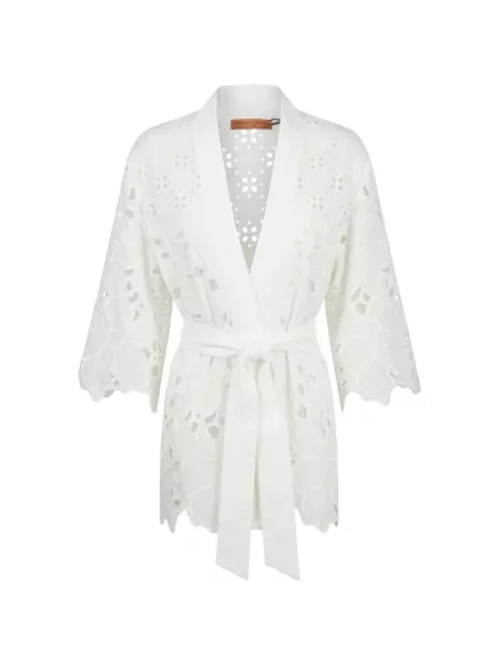 Pulover Ermanno Scervino ajurat alb