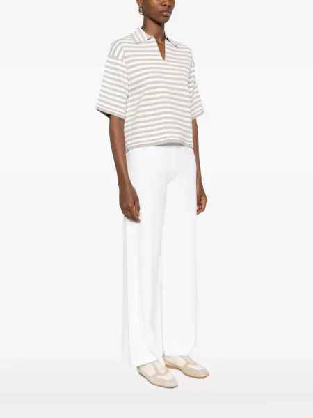 Tricou Max Mara cu dungi cu decolteu în V