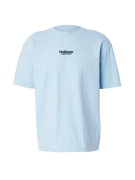 HOLLISTER Tričko světlemodrá černá