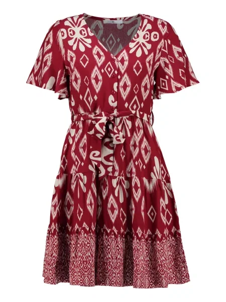 Hailys Rochie roşu închis / murdar alb