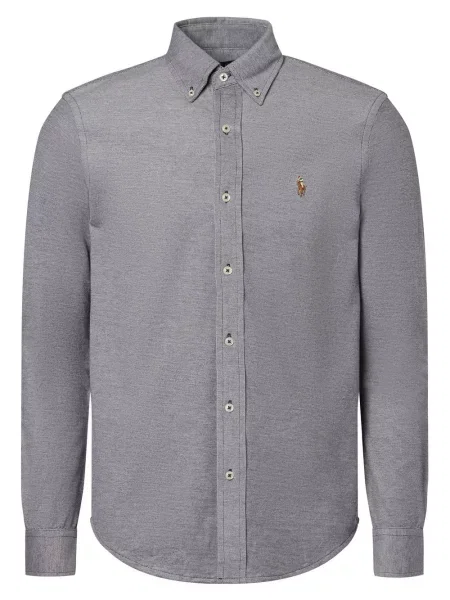 Koszula casualowa o kroju slim fit z wyhaftowanym logo Polo Ralph Lauren granatowa