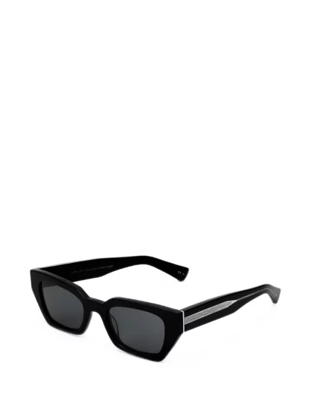 Ochelari de soare Messyweekend cu imprimeu geometric negru
