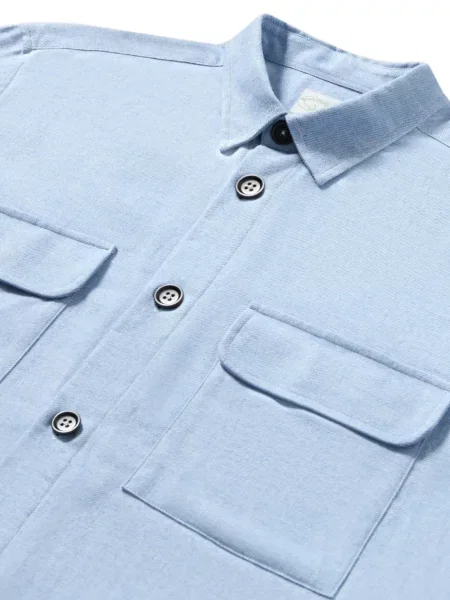 Cămașă Brooks Brothers de flanelă albastru