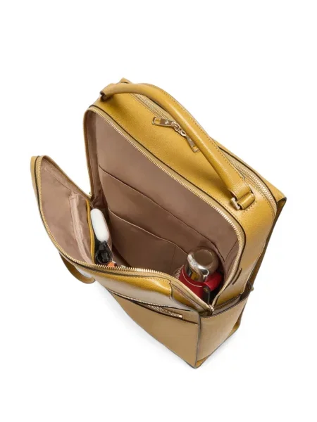 Rucsac Piquadro din piele galben
