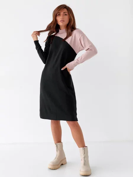 Сукня міді MarSe чорний