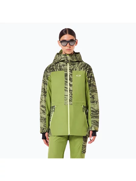 Дамско ски яке Oakley Tc Juno Reduct Shell Jacket duality swirl dbl green зелено