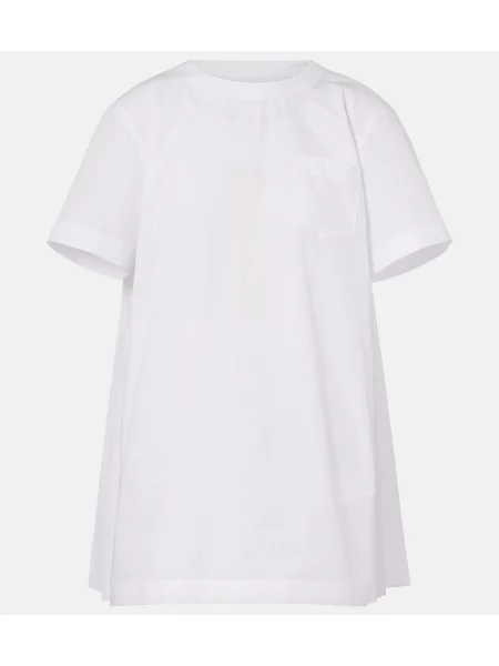 Rochie Sacai din poplin alb