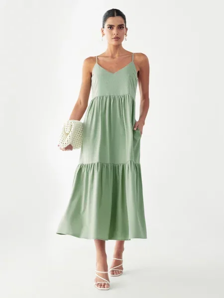 St MRLO Rochie Phi Phi deschis verde