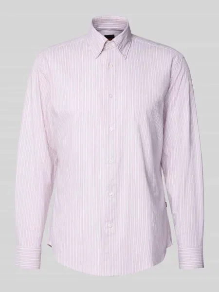 Koszula casualowa o kroju slim fit z mieszanki bawełny model ‘RICOPLUS_M’ Boss Orange biała
