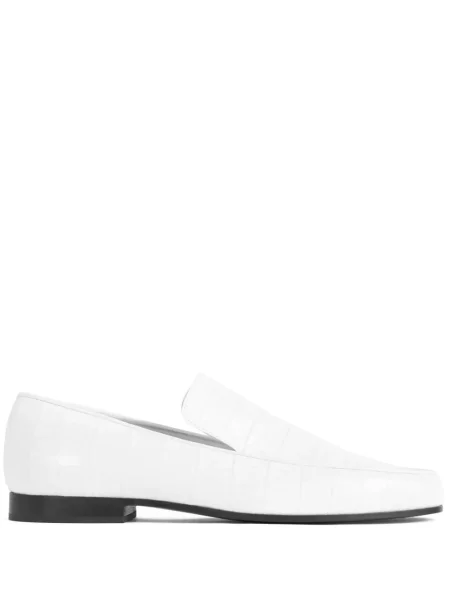 Pantofi loafer Toteme din piele alb