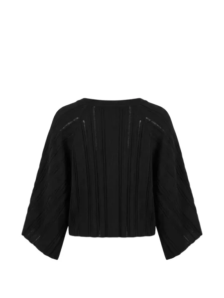 Sweter Malo z dekoltem w serek czarny