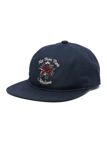 Drôle de Monsieur czapka z daszkiem Casquette Slogan Rose niebieska