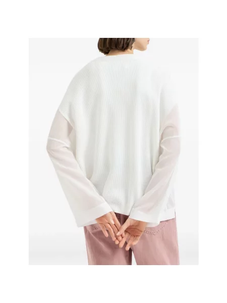 Sweter Brunello Cucinelli biały