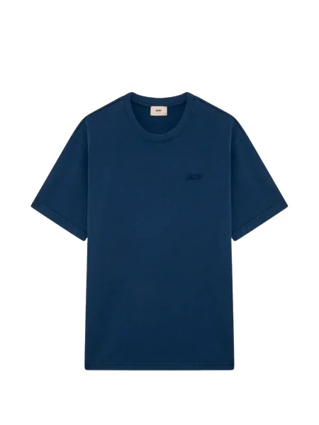 Tricou Autry cu broderie albastru