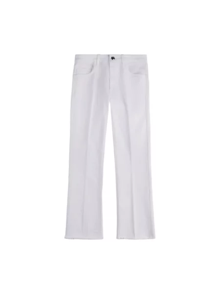 Jeansy Fay o krotszym kroju białe