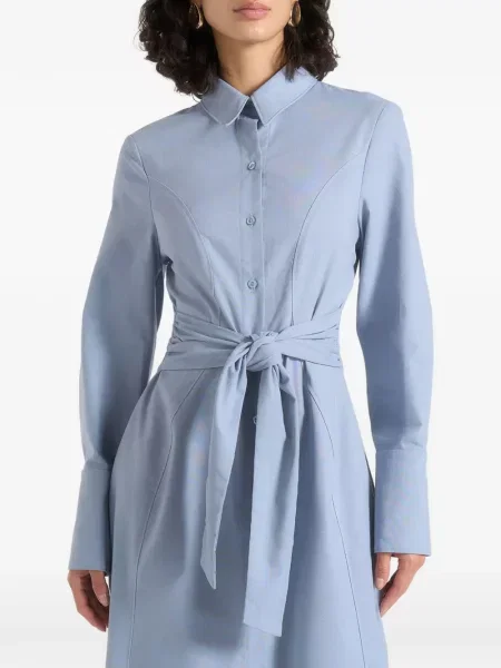 Rochie midi Manière De Voir cu legături albastru