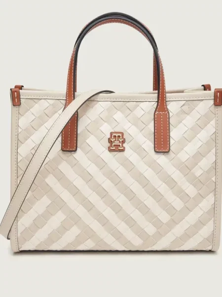 Geantă shopper Tommy Hilfiger alb