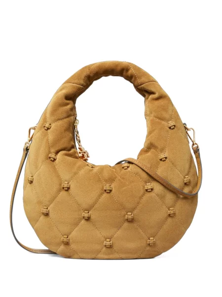 Zomšinė rankinė Tory Burch ruda