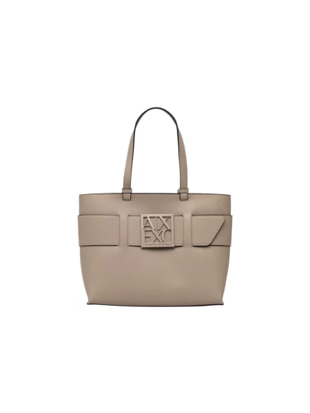Armani Exchange Torebki Kobieta ONE SIZE Torba Shopper beżowy