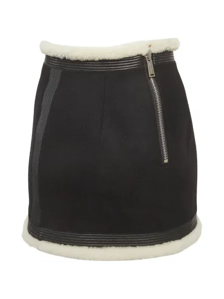 Fustă midi Dsquared2 de lână negru