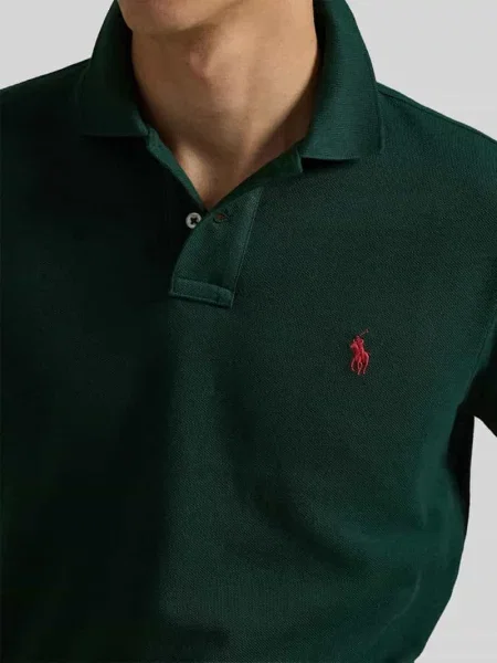 Ralph Lauren Koszulki Mężczyzna S Polo Custom Slim Fit zielony