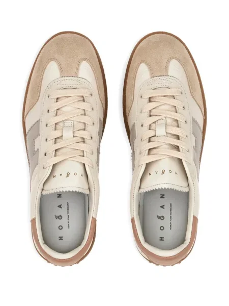 Sneakerși Hogan din piele cu platformă
