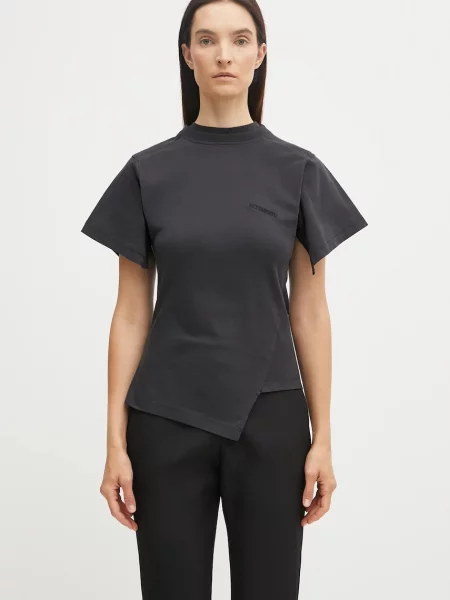 VETEMENTS tricou din Logo Shifted negru