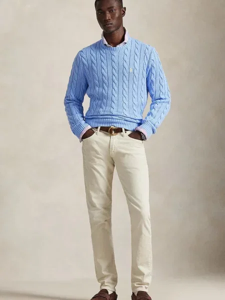 Sweter Polo Ralph Lauren niebieski
