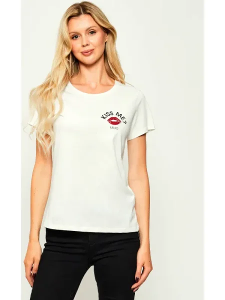 Liu Jo Sport Tricou Écru alb