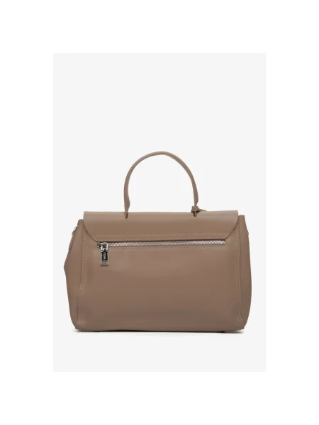 Сумка-портфель шкіряна Estro бежева