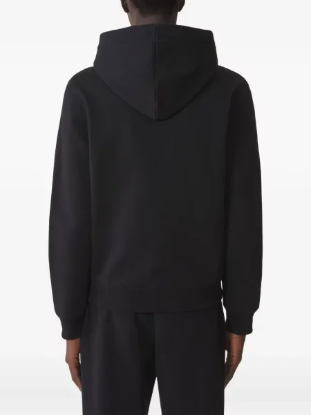 Hanorac cu glugă Lanvin cu broderie negru