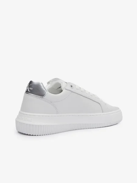 Calvin Klein női cipő Cupsole Mono Lth Wn fehér/ezüst. Méret: 42 EU fehér