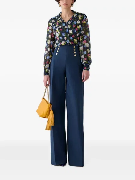 Pantaloni Carolina Herrera alb