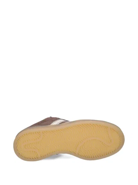 Geacă parka Adidas cu dungi cu glugă cu șireturi albastru