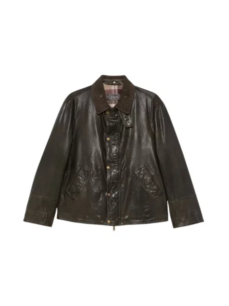 Kurtka skórzana The Jack Leathers zielona